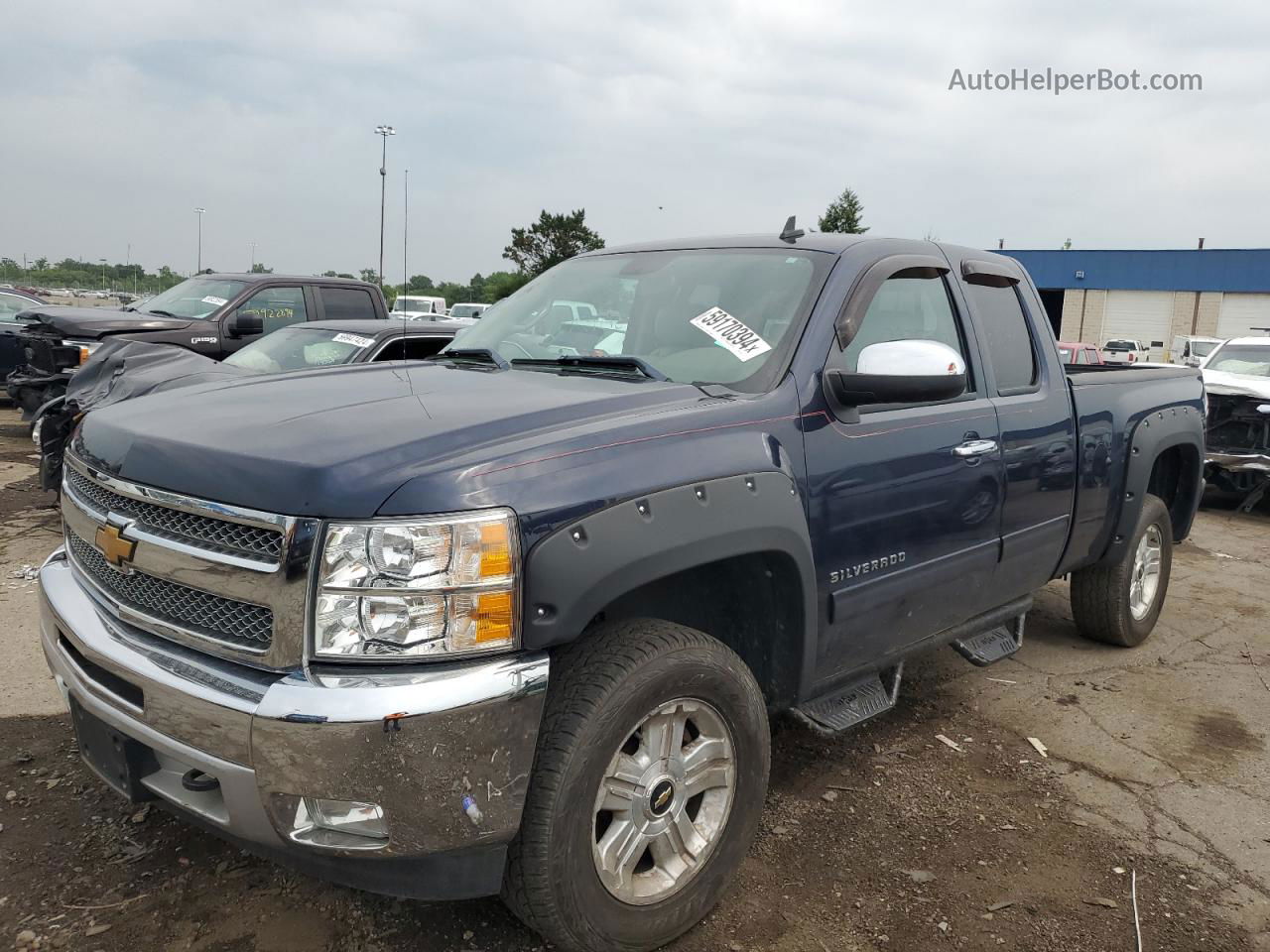 2012 Chevrolet Silverado K1500 Lt Blue vin: 1GCRKSE71CZ236871