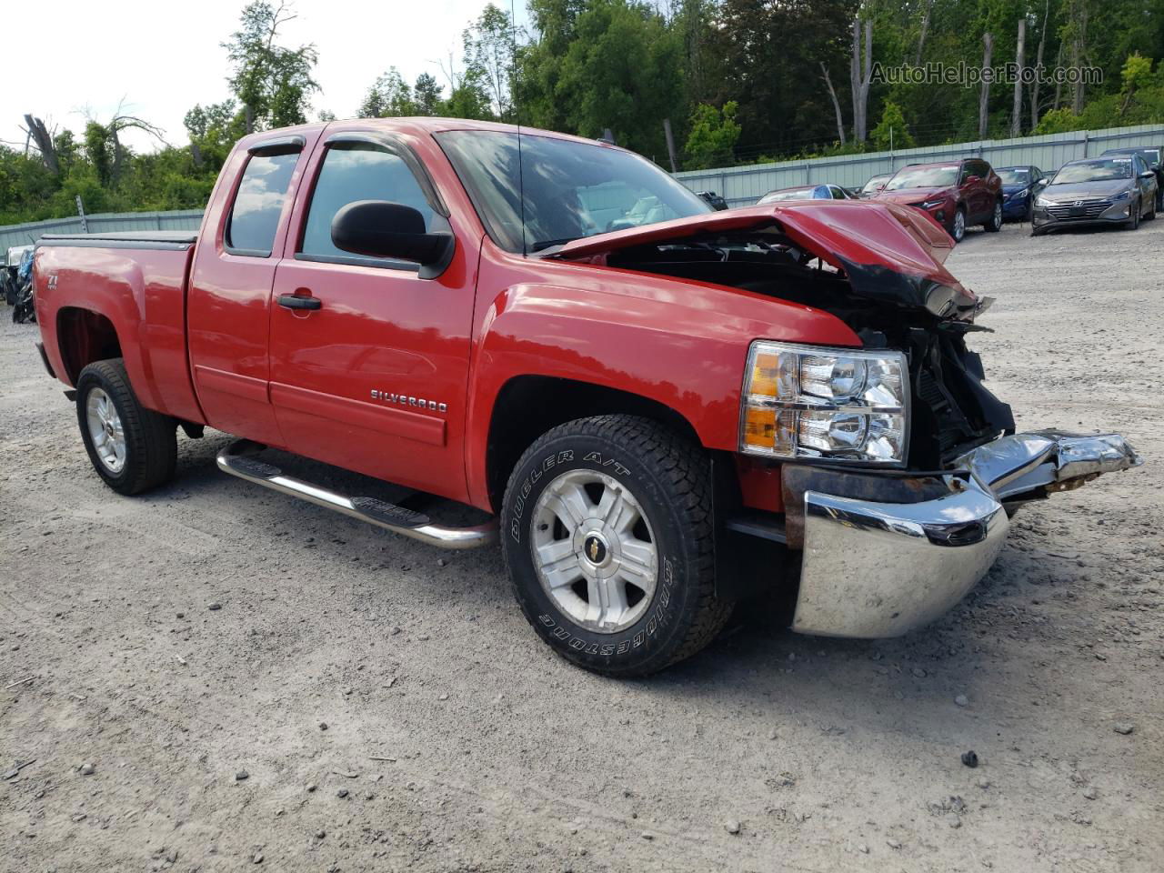 2013 Chevrolet Silverado K1500 Lt Red vin: 1GCRKSE71DZ203404