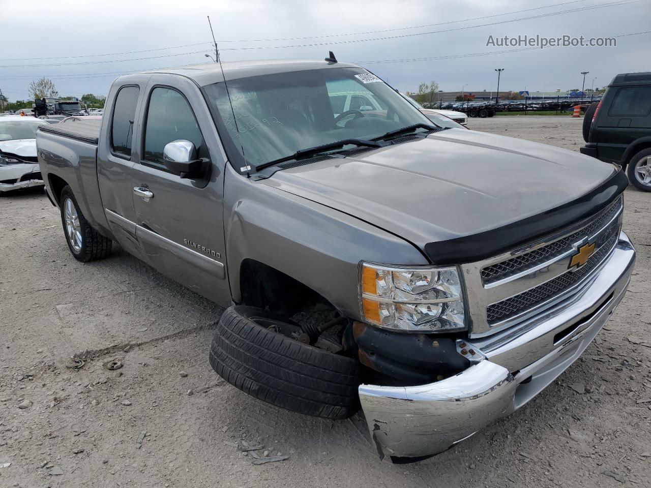 2013 Chevrolet Silverado K1500 Lt Gray vin: 1GCRKSE71DZ303292