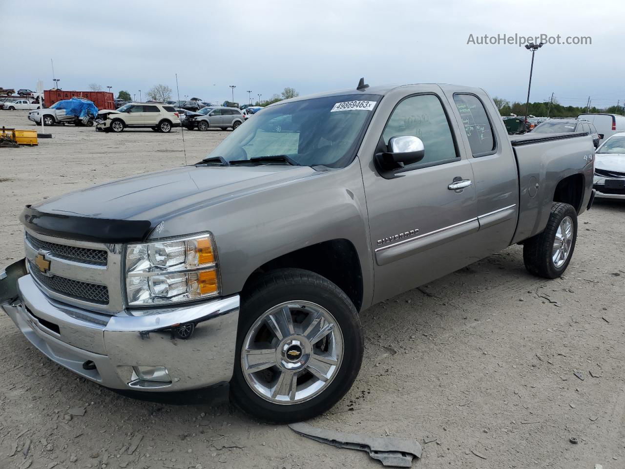 2013 Chevrolet Silverado K1500 Lt Gray vin: 1GCRKSE71DZ303292