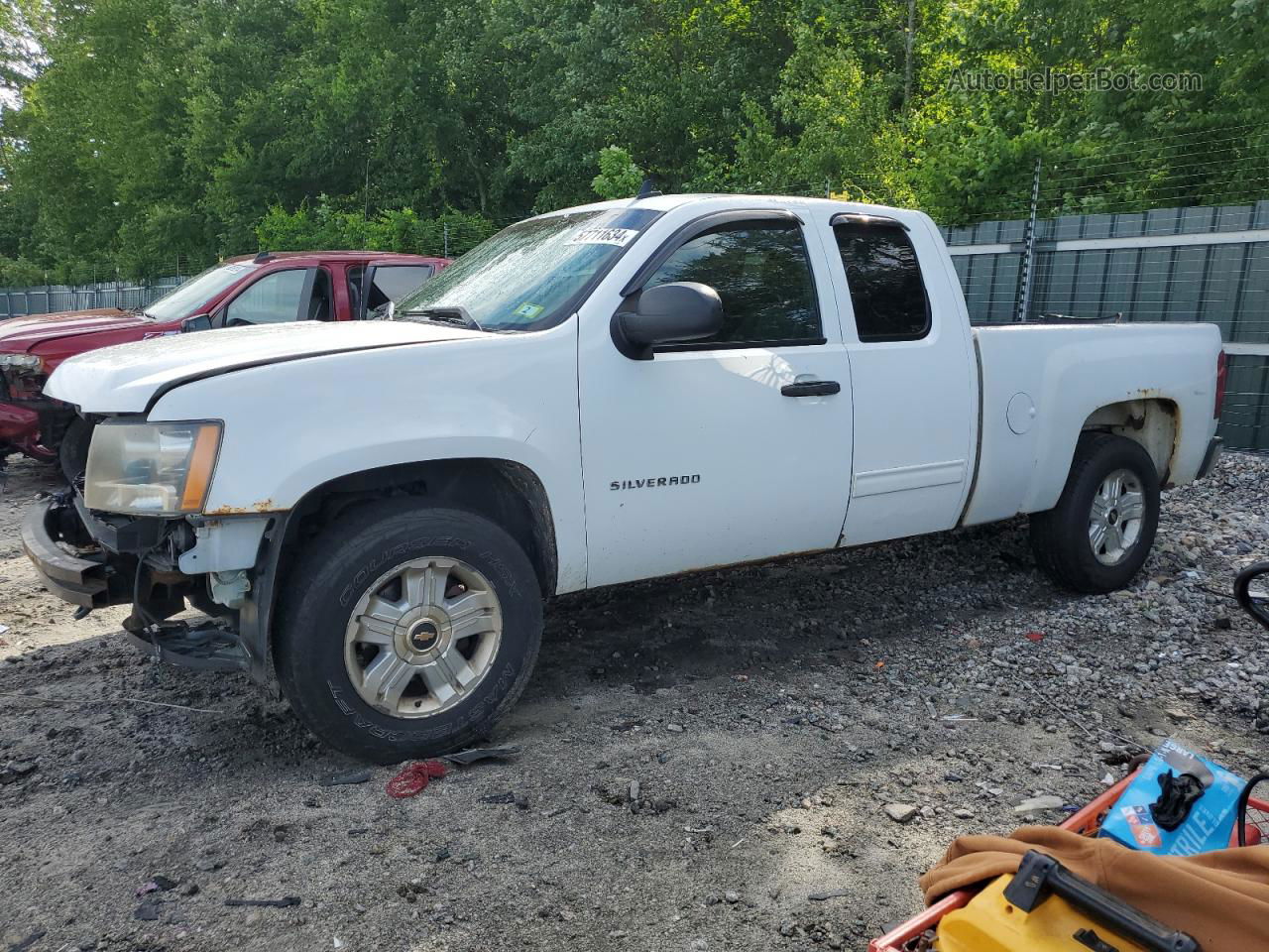 2013 Chevrolet Silverado K1500 Lt Белый vin: 1GCRKSE71DZ307133