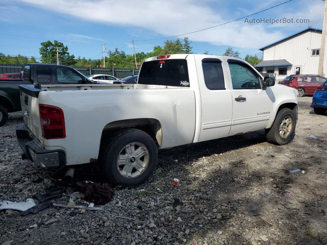 2013 Chevrolet Silverado K1500 Lt White vin: 1GCRKSE71DZ307133