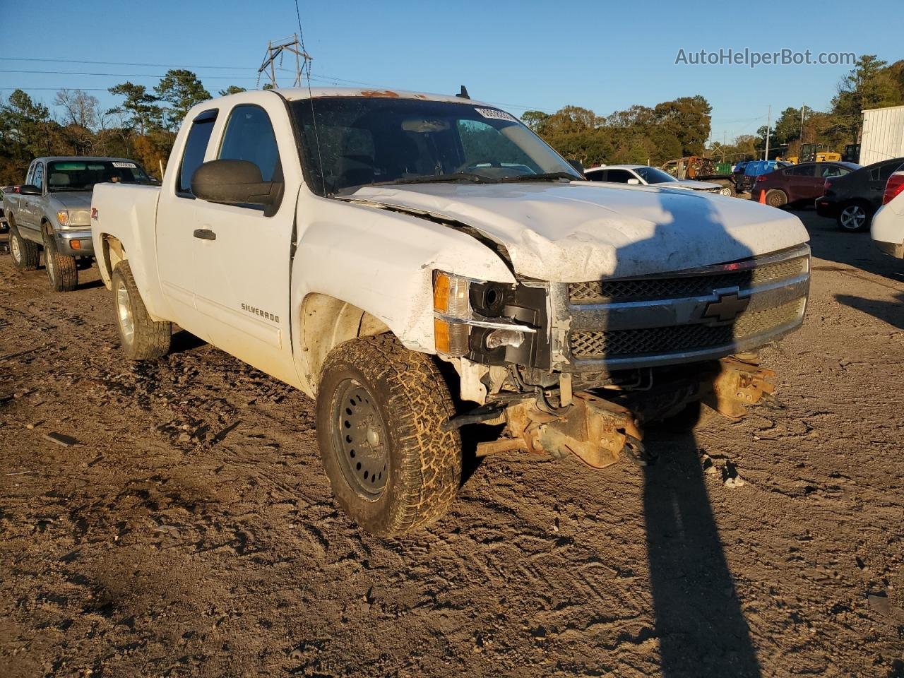 2012 Chevrolet Silverado K1500 Lt White vin: 1GCRKSE72CZ150081