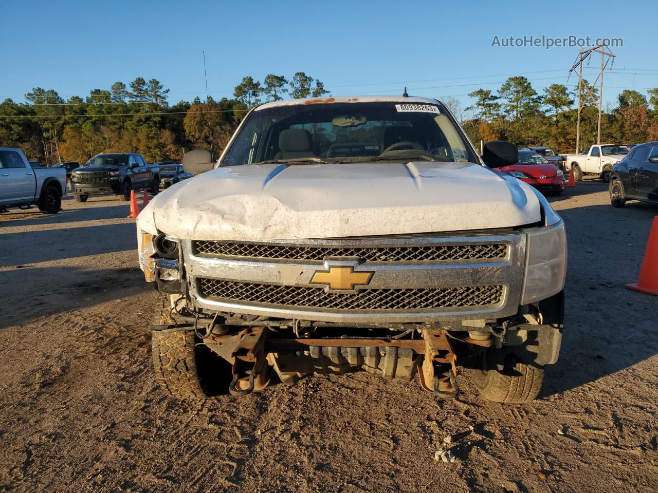 2012 Chevrolet Silverado K1500 Lt White vin: 1GCRKSE72CZ150081