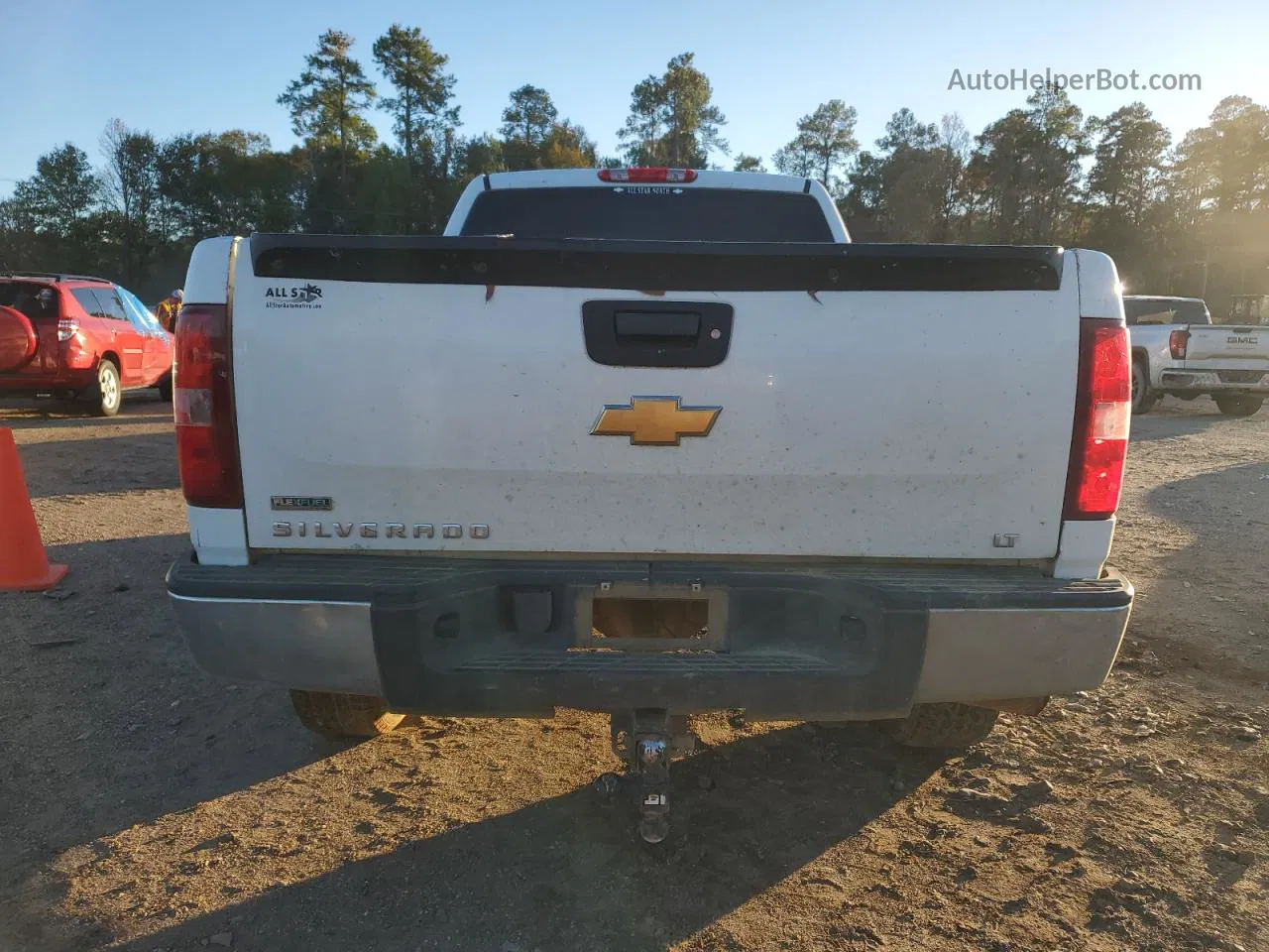 2012 Chevrolet Silverado K1500 Lt White vin: 1GCRKSE72CZ150081