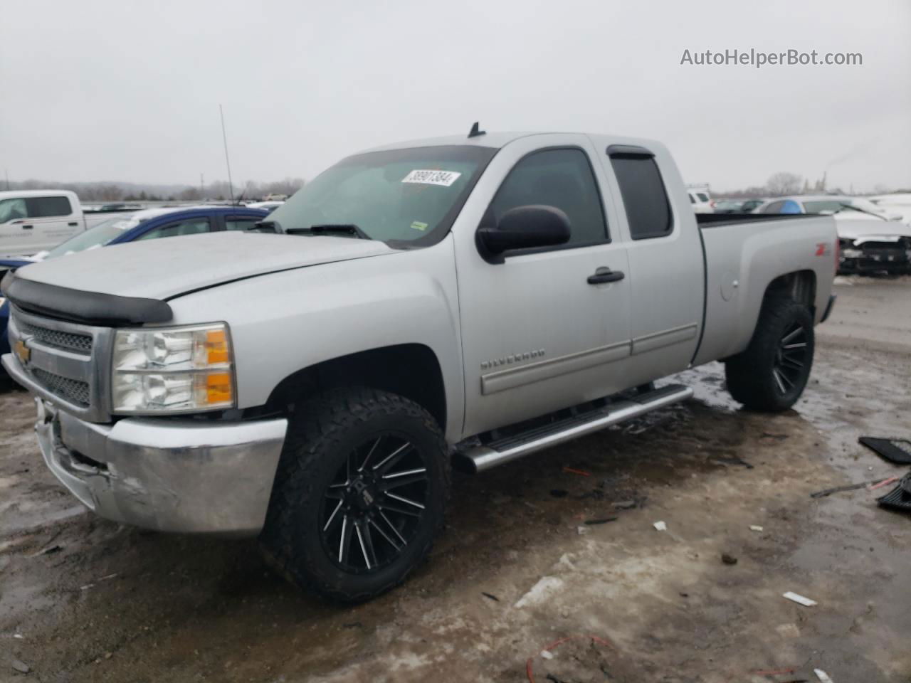 2012 Chevrolet Silverado K1500 Lt Silver vin: 1GCRKSE73CZ317659