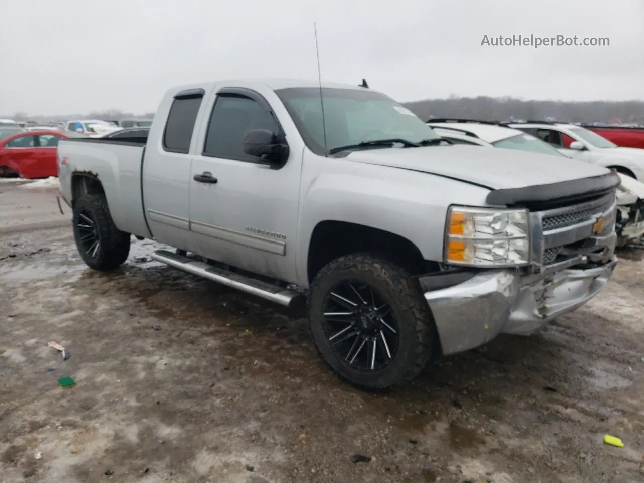 2012 Chevrolet Silverado K1500 Lt Silver vin: 1GCRKSE73CZ317659