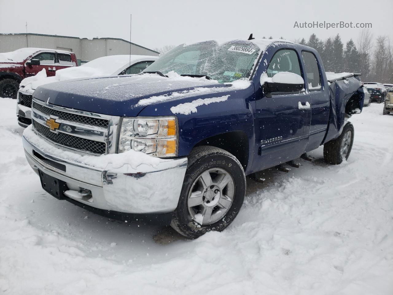 2013 Chevrolet Silverado K1500 Lt Blue vin: 1GCRKSE73DZ112666