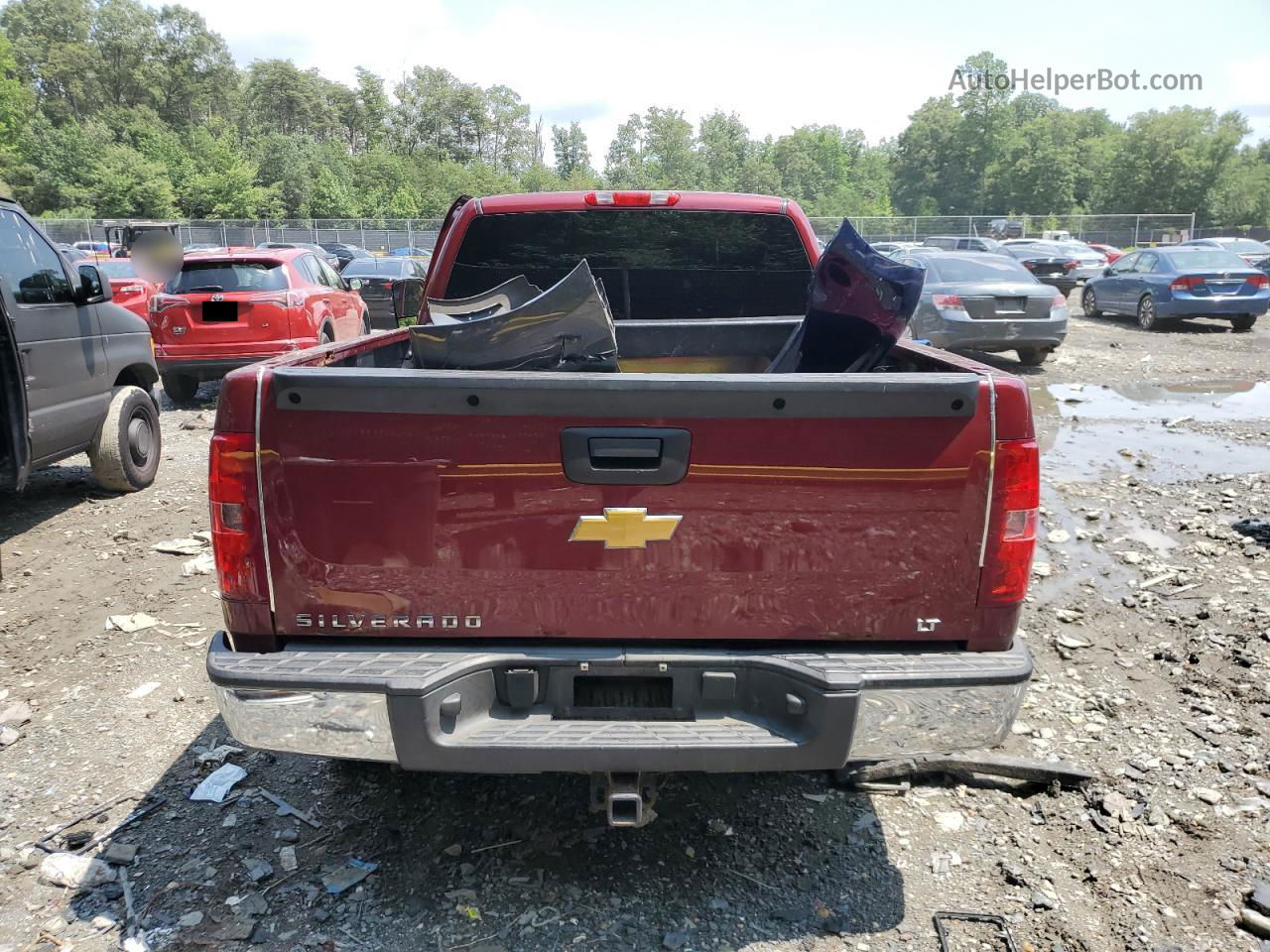 2013 Chevrolet Silverado K1500 Lt Burgundy vin: 1GCRKSE73DZ272479