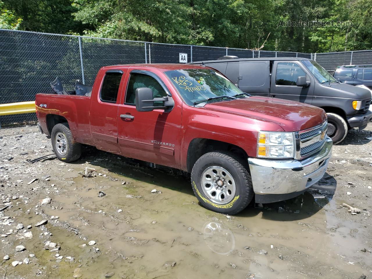 2013 Chevrolet Silverado K1500 Lt Burgundy vin: 1GCRKSE73DZ272479