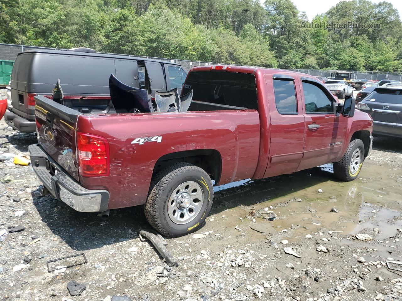 2013 Chevrolet Silverado K1500 Lt Burgundy vin: 1GCRKSE73DZ272479