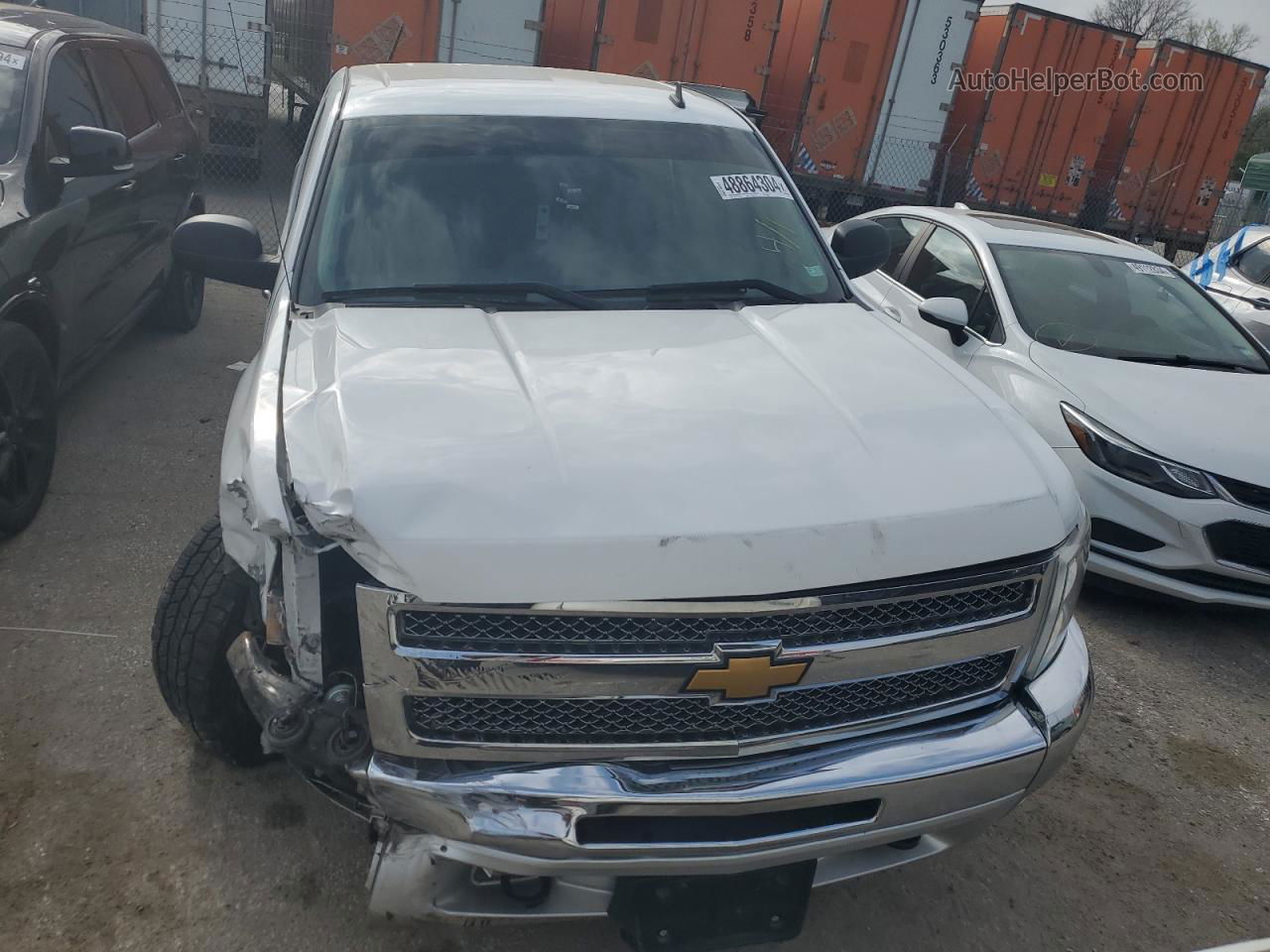 2013 Chevrolet Silverado K1500 Lt White vin: 1GCRKSE74DZ237255