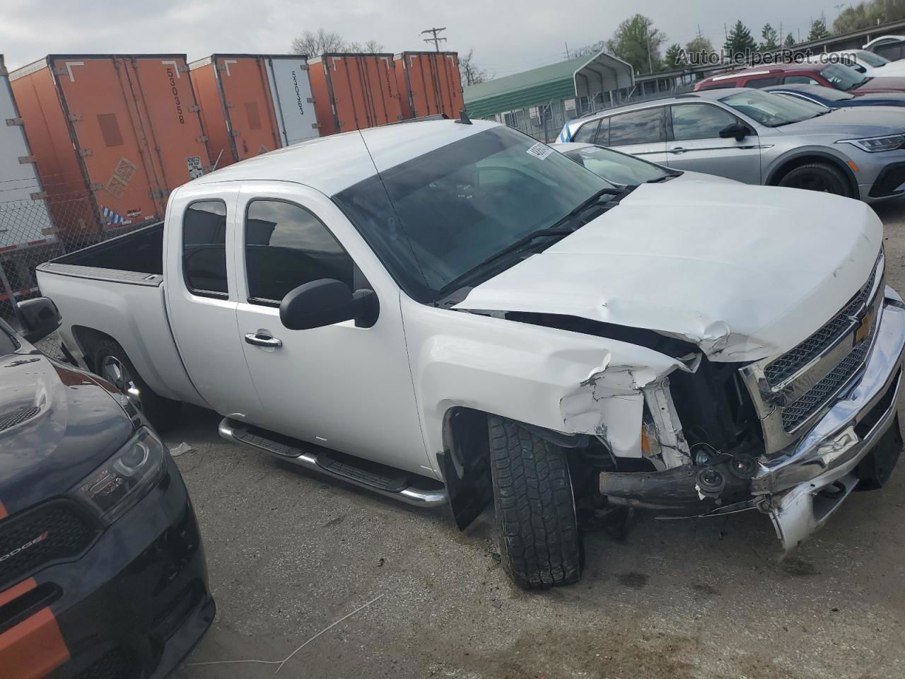 2013 Chevrolet Silverado K1500 Lt White vin: 1GCRKSE74DZ237255