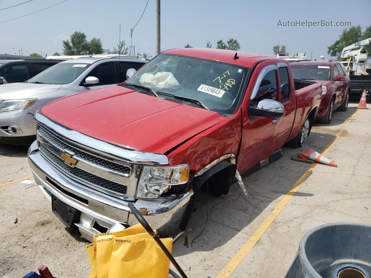 2012 Chevrolet Silverado K1500 Lt Red vin: 1GCRKSE75CZ125031