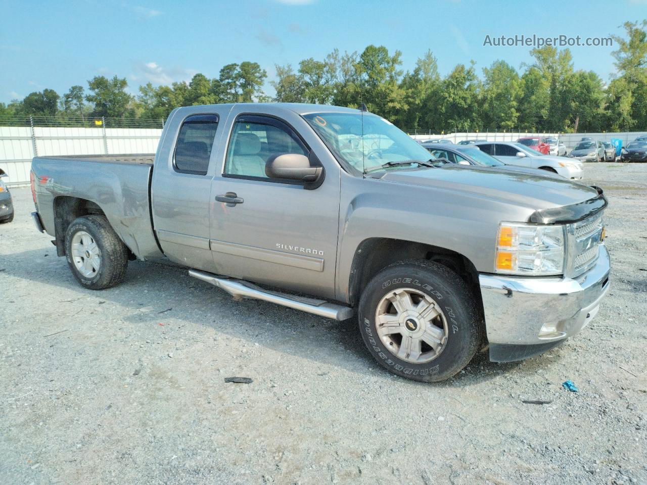 2012 Chevrolet Silverado K1500 Lt Gray vin: 1GCRKSE75CZ205641