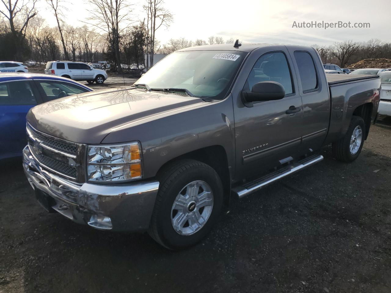 2012 Chevrolet Silverado K1500 Lt Gray vin: 1GCRKSE75CZ283109