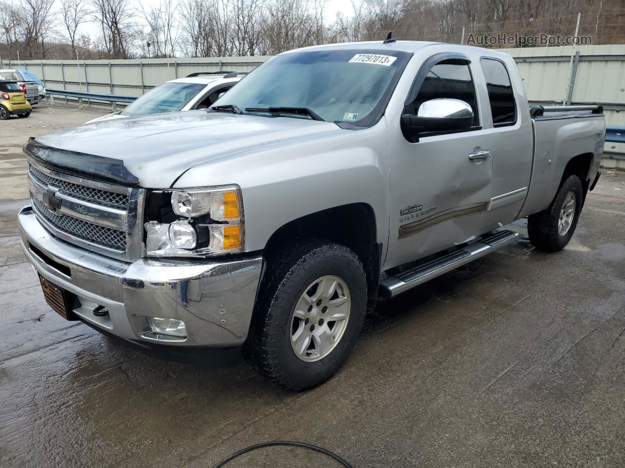 2013 Chevrolet Silverado K1500 Lt Silver vin: 1GCRKSE76DZ411326