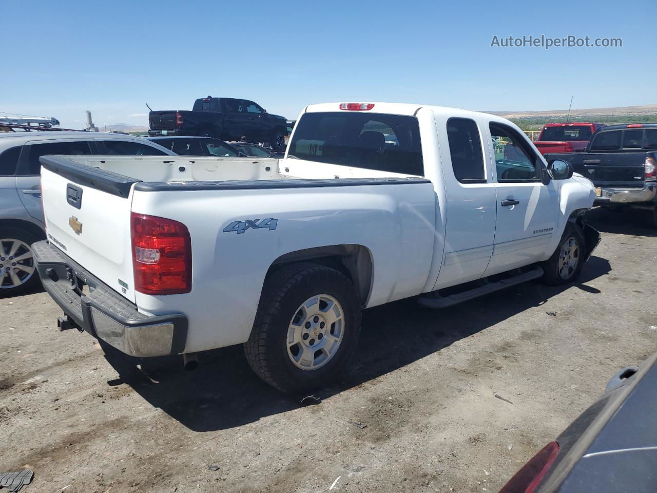 2012 Chevrolet Silverado K1500 Lt White vin: 1GCRKSE77CZ291860