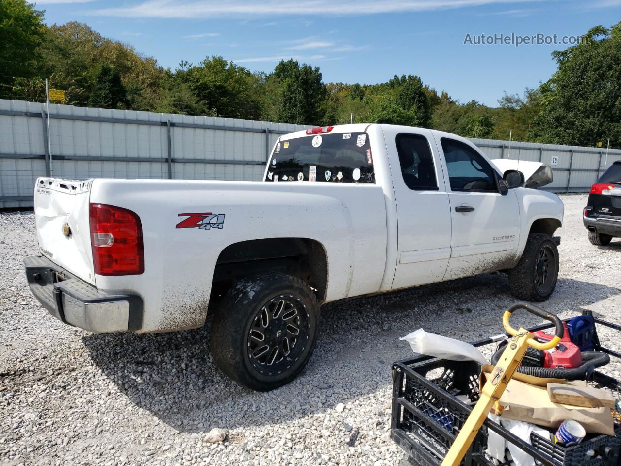 2013 Chevrolet Silverado K1500 Lt White vin: 1GCRKSE78DZ133478