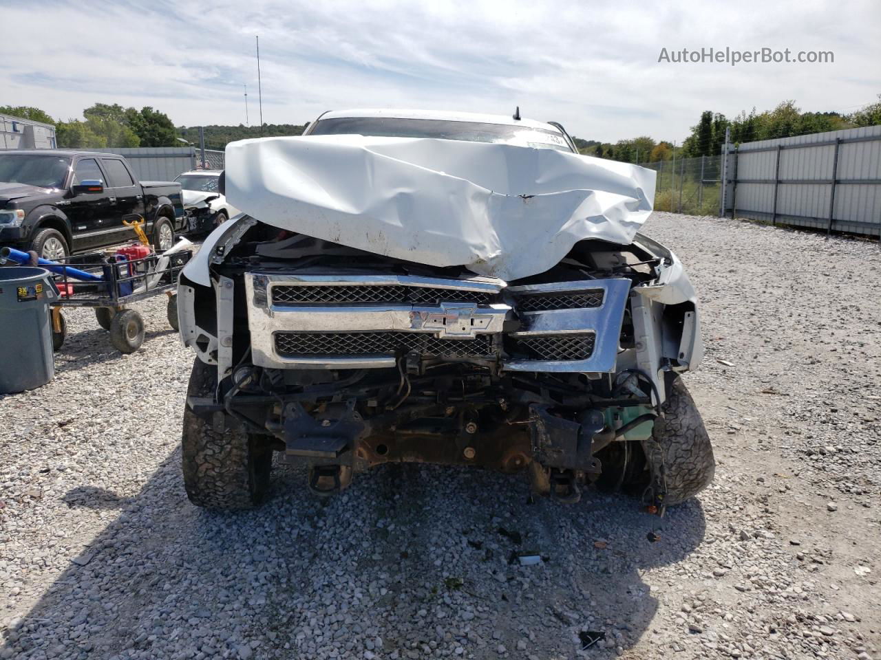 2013 Chevrolet Silverado K1500 Lt White vin: 1GCRKSE78DZ133478