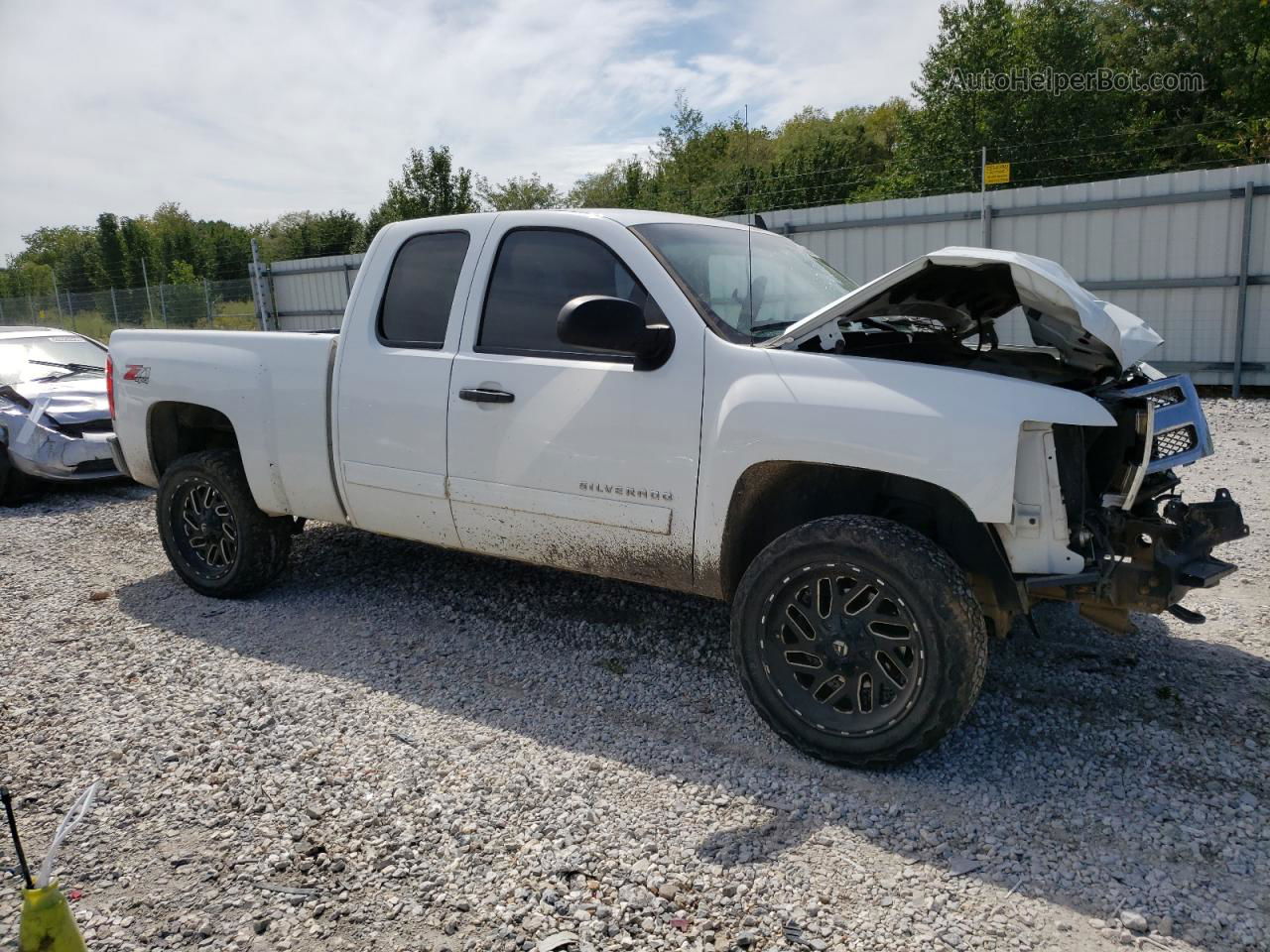 2013 Chevrolet Silverado K1500 Lt White vin: 1GCRKSE78DZ133478