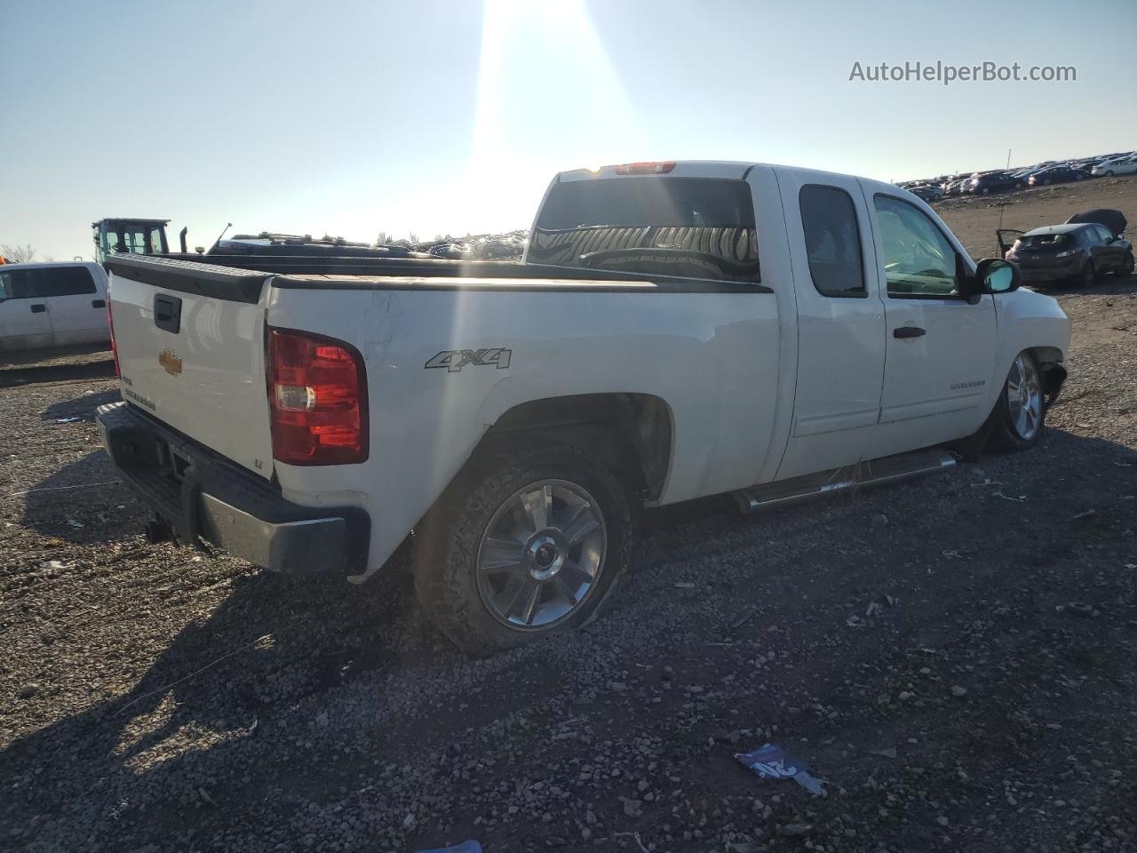 2012 Chevrolet Silverado K1500 Lt White vin: 1GCRKSE79CZ204881