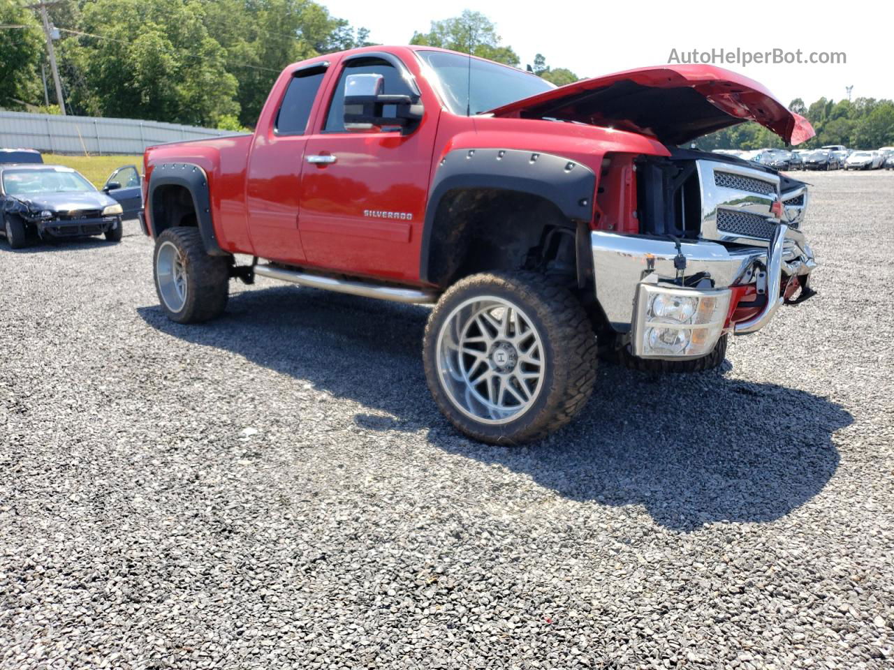 2012 Chevrolet Silverado K1500 Lt Red vin: 1GCRKSE7XCZ226842