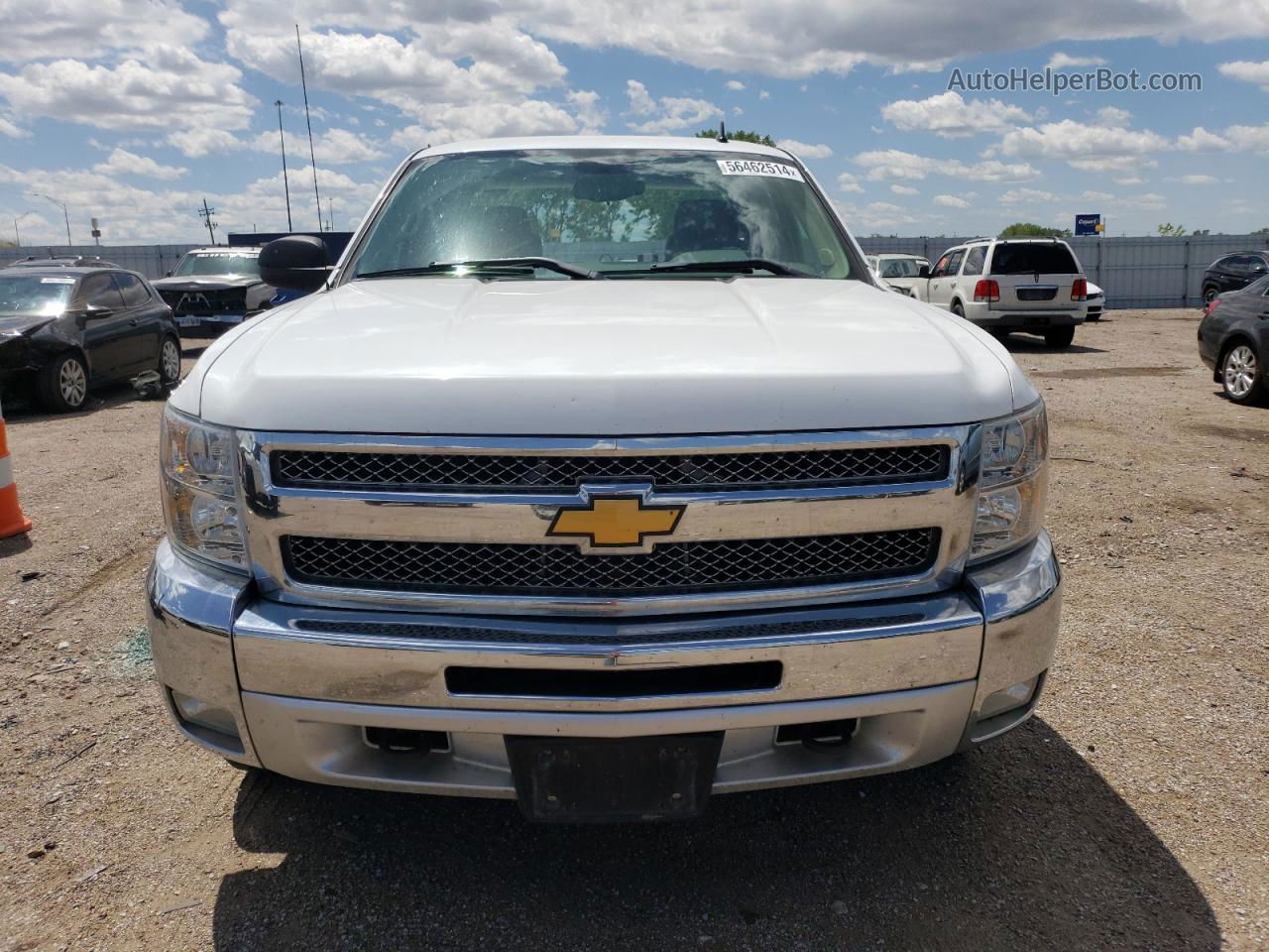 2012 Chevrolet Silverado K1500 Lt White vin: 1GCRKSE7XCZ247027