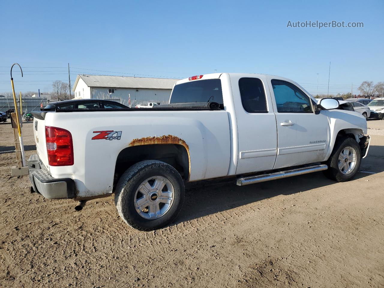 2012 Chevrolet Silverado K1500 Ltz White vin: 1GCRKTE72CZ280867