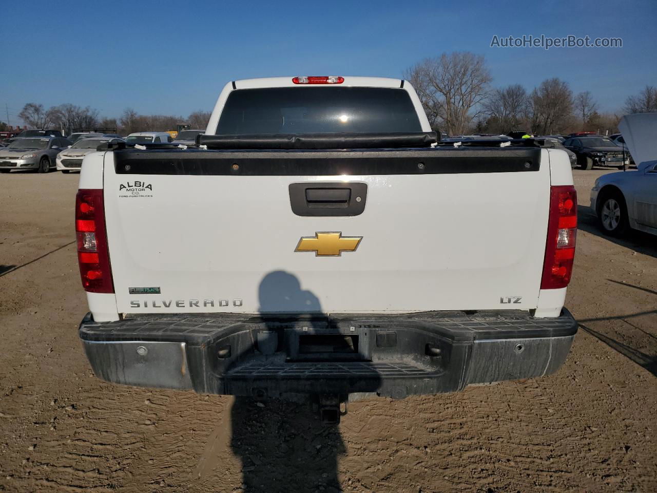 2012 Chevrolet Silverado K1500 Ltz White vin: 1GCRKTE72CZ280867