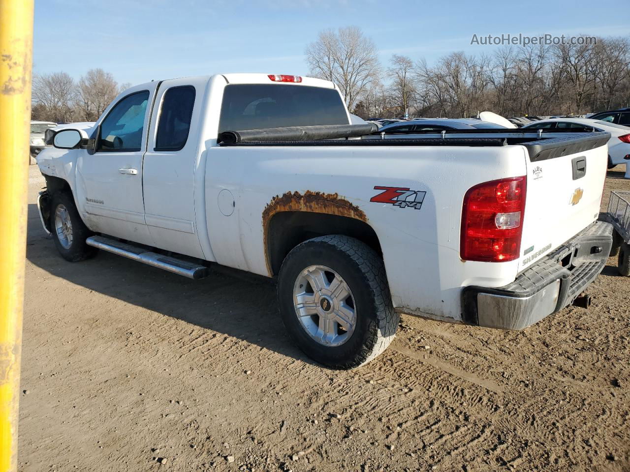 2012 Chevrolet Silverado K1500 Ltz White vin: 1GCRKTE72CZ280867