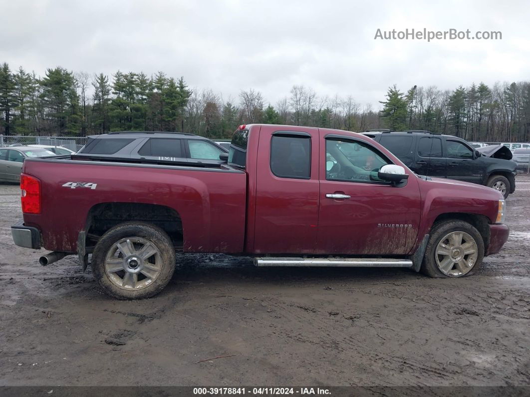 2013 Chevrolet Silverado 1500 Ltz Maroon vin: 1GCRKTE73DZ260919