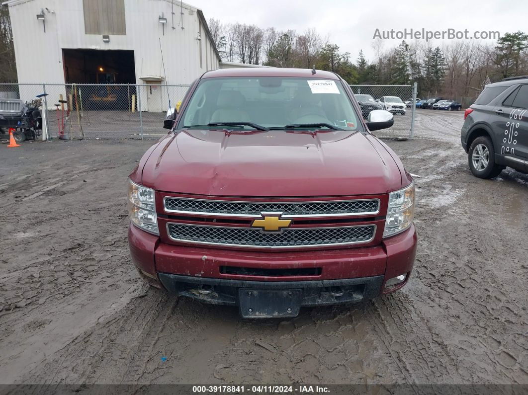 2013 Chevrolet Silverado 1500 Ltz Maroon vin: 1GCRKTE73DZ260919