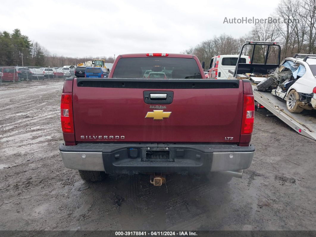 2013 Chevrolet Silverado 1500 Ltz Maroon vin: 1GCRKTE73DZ260919