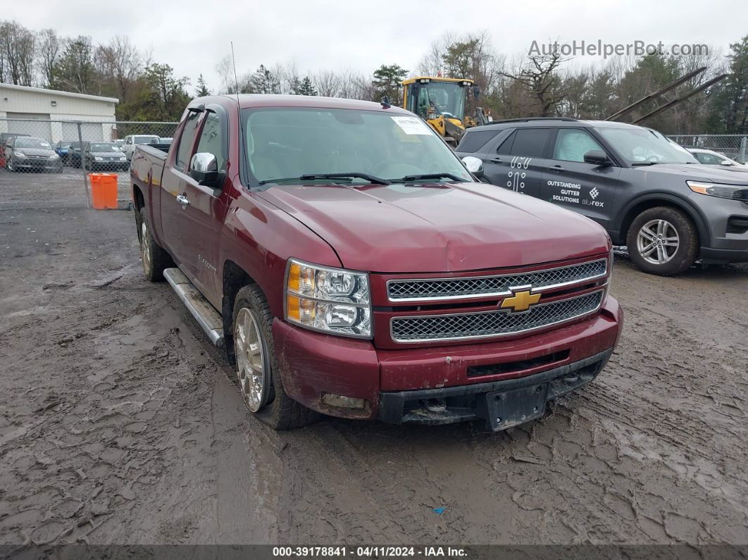 2013 Chevrolet Silverado 1500 Ltz Maroon vin: 1GCRKTE73DZ260919