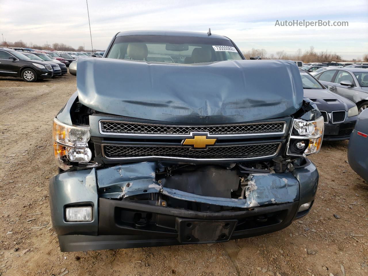 2013 Chevrolet Silverado K1500 Ltz Gray vin: 1GCRKTE73DZ323629