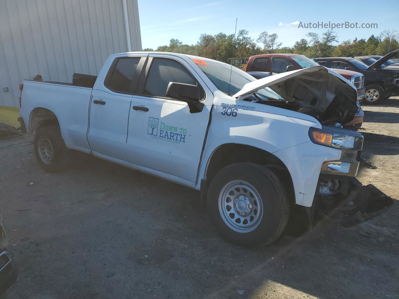 2019 Chevrolet Silverado C1500 Белый vin: 1GCRWAEH1KZ290659