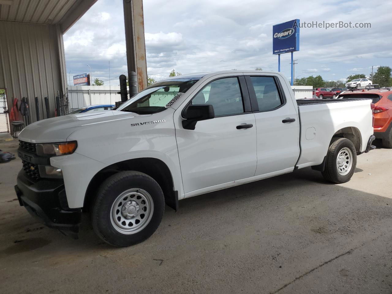 2019 Chevrolet Silverado C1500 White vin: 1GCRWAEH4KZ277176