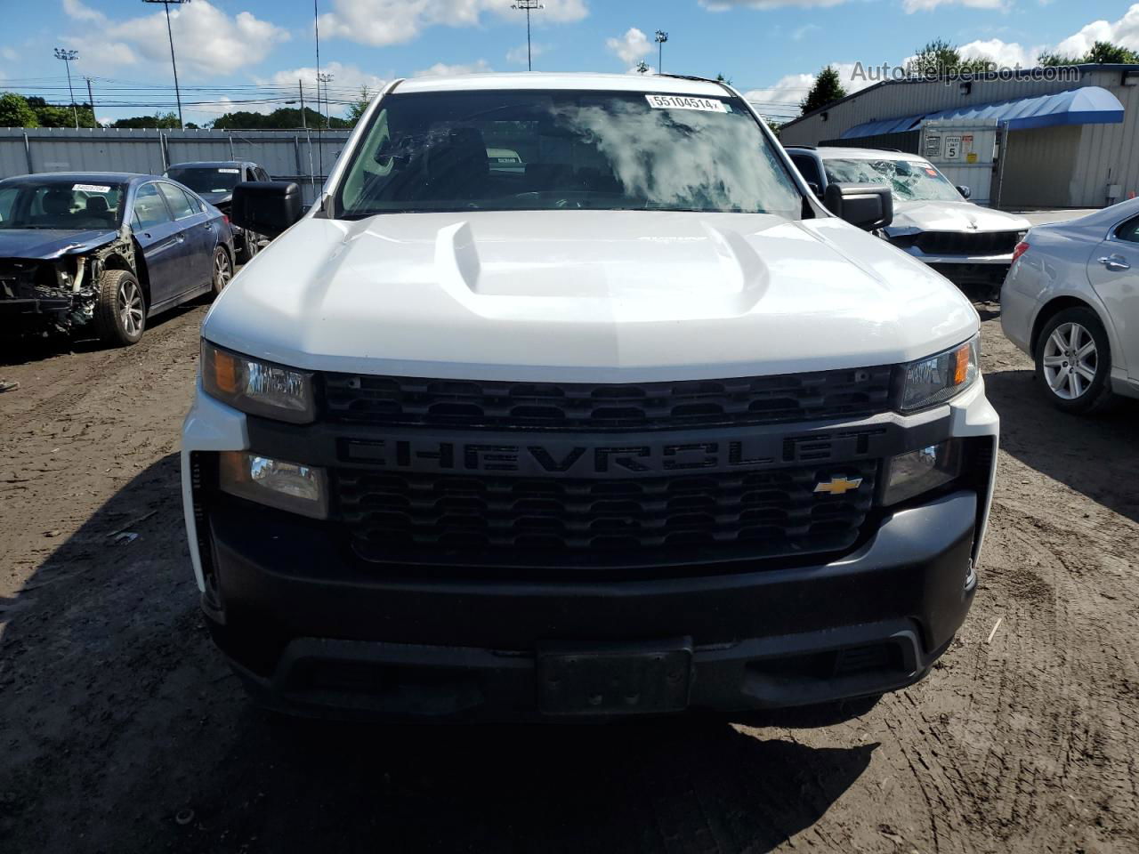 2019 Chevrolet Silverado C1500 White vin: 1GCRWAEH5KZ317507