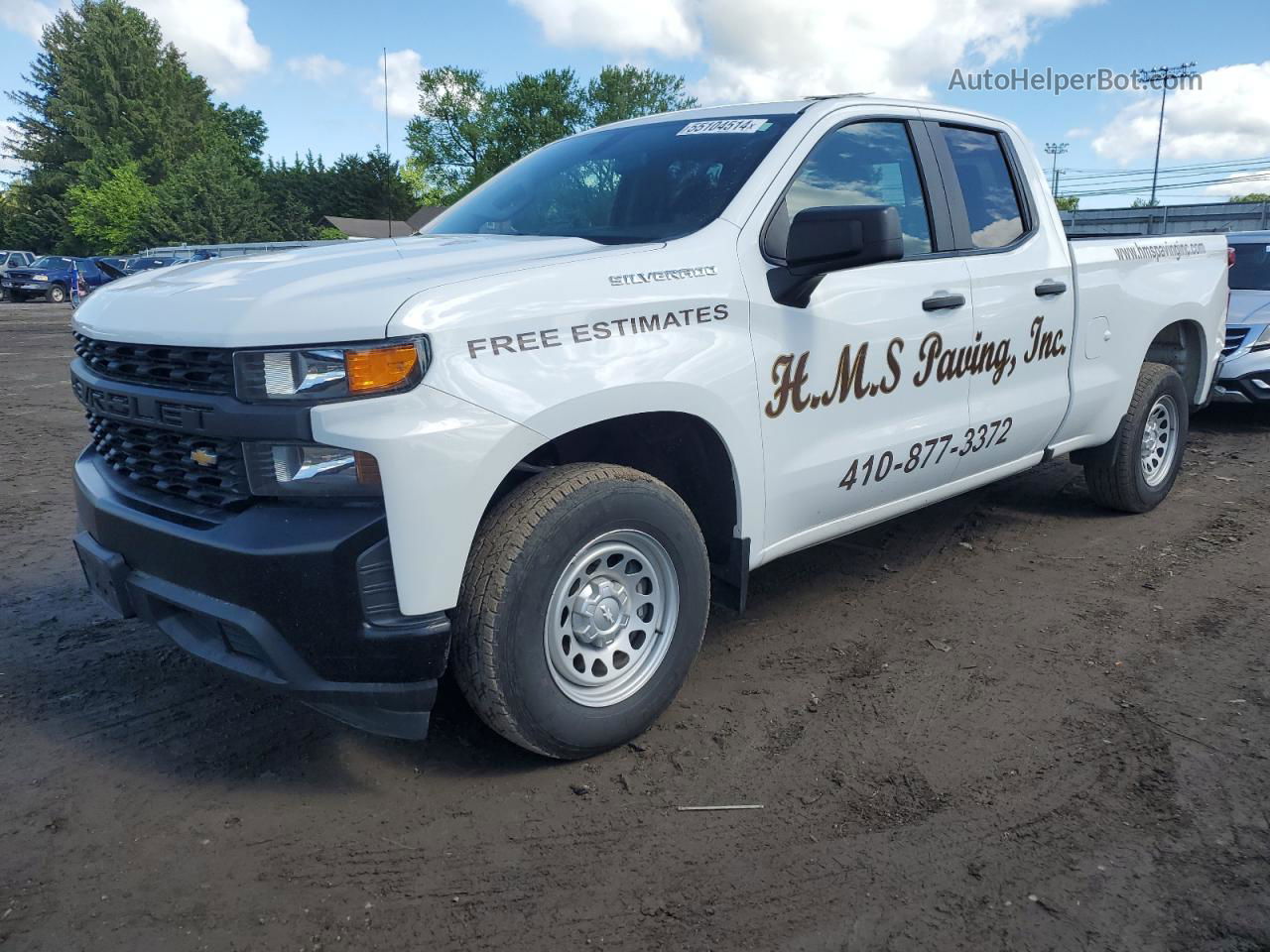 2019 Chevrolet Silverado C1500 White vin: 1GCRWAEH5KZ317507