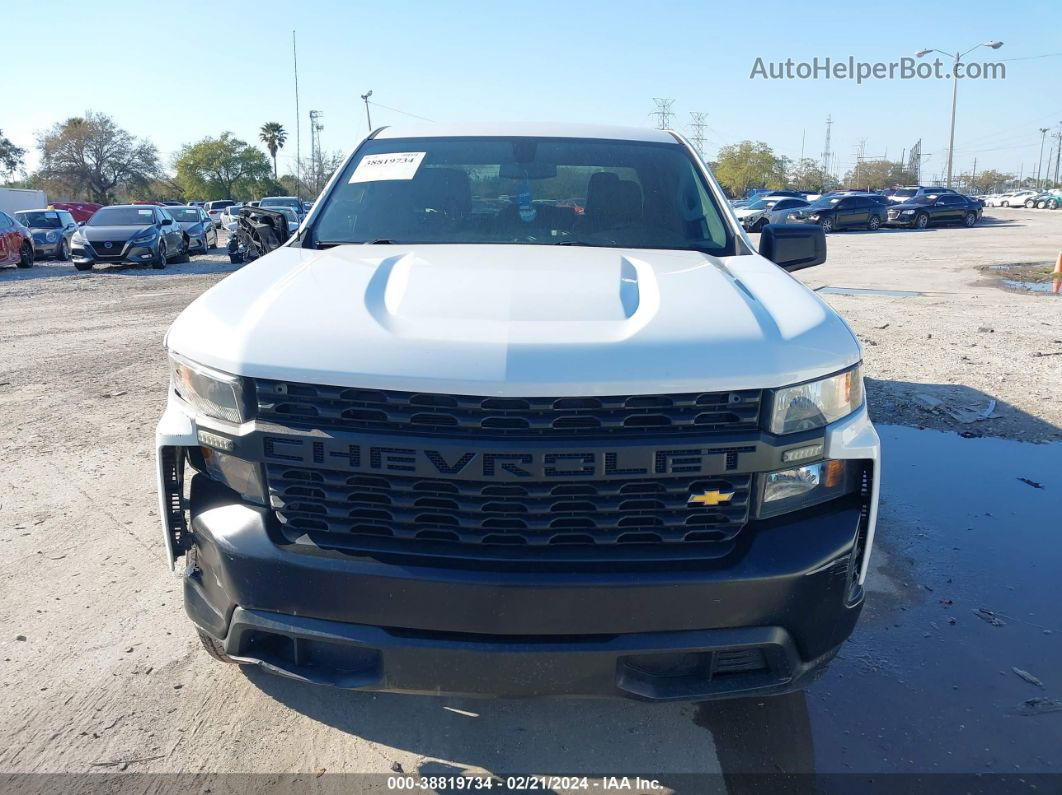 2019 Chevrolet Silverado 1500 Work Truck White vin: 1GCRWAEH9KZ284219