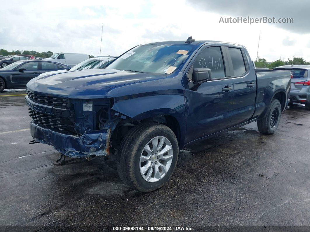 2019 Chevrolet Silverado 1500 Silverado Custom Dark Blue vin: 1GCRWBEH0KZ380732