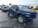 2019 Chevrolet Silverado 1500 Silverado Custom Dark Blue vin: 1GCRWBEH0KZ380732