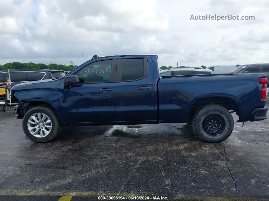 2019 Chevrolet Silverado 1500 Silverado Custom Dark Blue vin: 1GCRWBEH0KZ380732