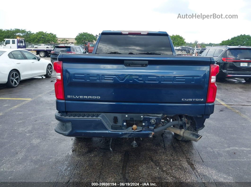 2019 Chevrolet Silverado 1500 Silverado Custom Dark Blue vin: 1GCRWBEH0KZ380732