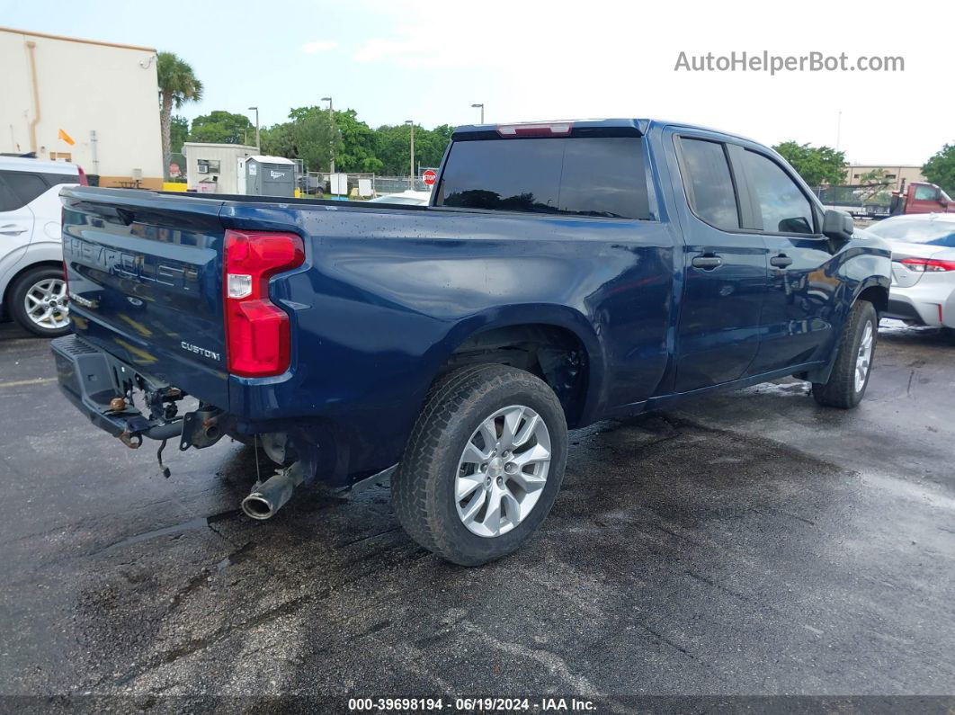 2019 Chevrolet Silverado 1500 Silverado Custom Dark Blue vin: 1GCRWBEH0KZ380732