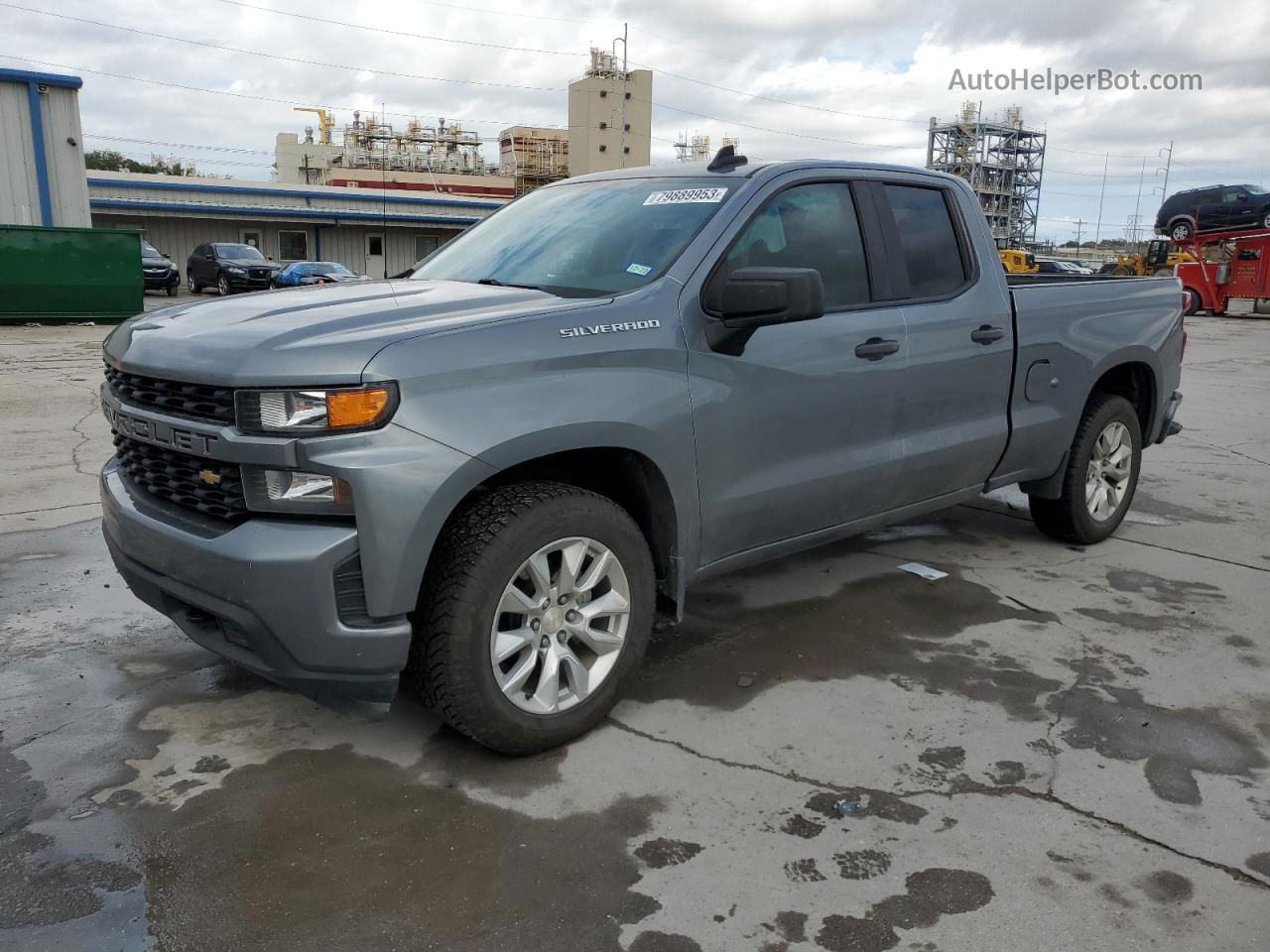 2019 Chevrolet Silverado C1500 Custom Gray vin: 1GCRWBEH8KZ402329