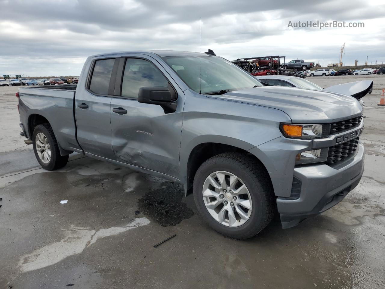 2019 Chevrolet Silverado C1500 Custom Gray vin: 1GCRWBEH8KZ402329