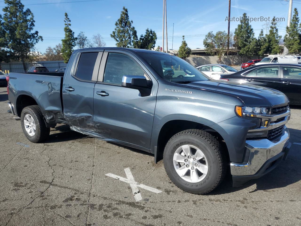 2019 Chevrolet Silverado C1500 Lt Синий vin: 1GCRWCED8KZ269719