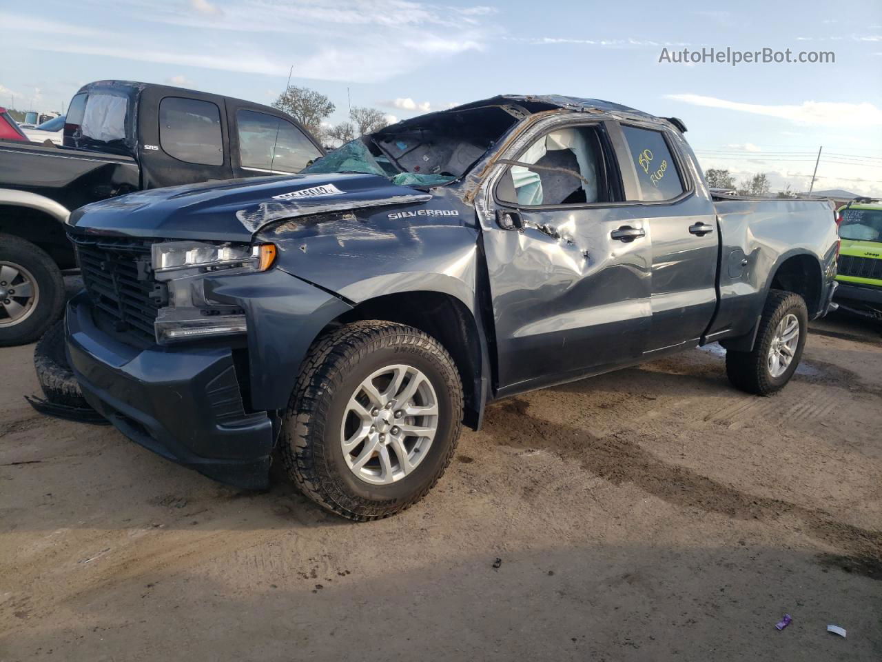 2019 Chevrolet Silverado C1500 Rst Blue vin: 1GCRWDEK4KZ346901